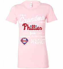 I'M A Grandma And A Philadelphia Phillies Fans Gift Bella Ladies Tee - zezetee