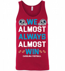 Carolina Panthers We Almost Always Almost Win Tank - zezetee