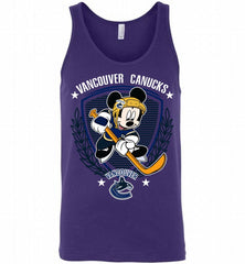 NHL Hockey Mickey Mouse Vancouver Canucks Disney Tank - zezetee