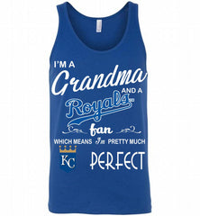 I'M A Grandma And A Kansas City Royals Fans Gift Tank - zezetee