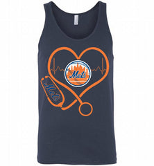 Nurse Heartbeat New York Mets Tank - zezetee