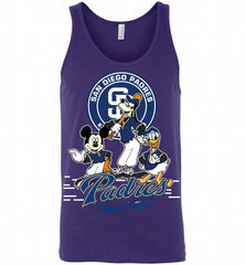 Mickey Goofy Donald San Diego Padres Teams Tank - zezetee