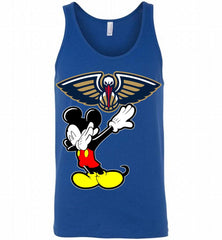 Disney Mickey Mouse Dabbing New Orleans Pelicans Tank - zezetee