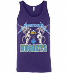 Metallica Denver Nuggets Logo Tank - zezetee