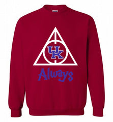 KENTUCKY WILDCATS DEATHLY HALLOWS ALWAYS GIFT Crewneck Sweatshirt - zezetee