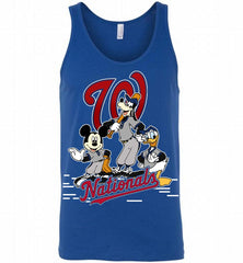 Mickey Goofy Donald Washington Nationals Teams Tank - zezetee