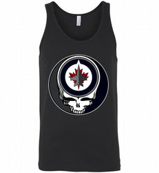 NHL TEAM WINNIPEG JETS X GRATEFUL DEAD LOGO BAND Tank