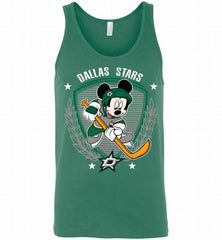 NHL Hockey Mickey Mouse Dallas Stars Disney Tank - zezetee