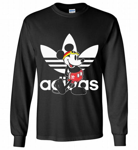ADIDAS SWIMMING MICKEY MOUSE DISNEY SPORTS Gildan Long Shirt - zezetee