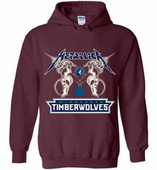 Metallica MinnesotaTimberwolves Logo Hoodie - zezetee