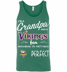 I'M A Grandpa And A Minnesota Vikings Pretty Much Perfect Tank - zezetee