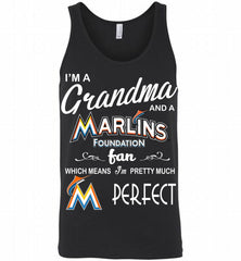 I'M A Grandma And A Miami Marlins Fans Gift Tank - zezetee