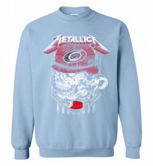 Metallica Skull Snake Carolina Hurricanes Crewneck Sweatshirt - zezetee