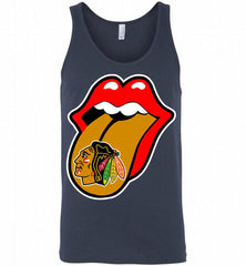 Chicago Blackhawks  x The Rolling Stones Logo Tank - zezetee