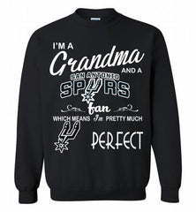 I'M A Grandma And A San Antonio Spurs Fans Perfect Crewneck Sweatshirt - zezetee