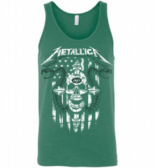 Metallica Snake Skull New York Jets Logo Tank - zezetee