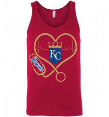 Nurse Heartbeat Kansas City Royals Tank - zezetee