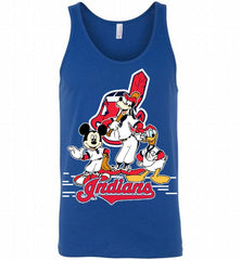 Mickey Goofy Donald Cleveland Indians Teams Tank - zezetee