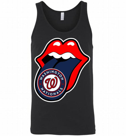 Washington Nationals  x The Rolling Stones Logo Tank - zezetee