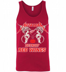 Metallica Detroit Red Wings Logo Tank - zezetee