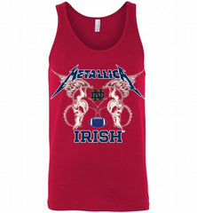 Metallica Notre Dame Fighting Irish Logo Tank - zezetee
