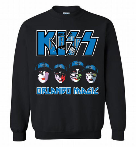 Kiss Orlando Magic Logo Crewneck Sweatshirt - zezetee
