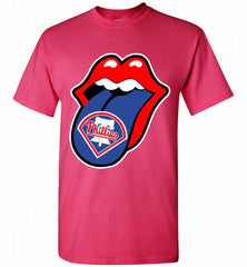 Philadelphia Phillies  x The Rolling Stones Logo Shirt - zezetee
