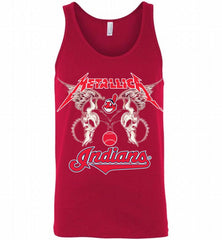 Metallica Cleveland Indians Logo Tank - zezetee