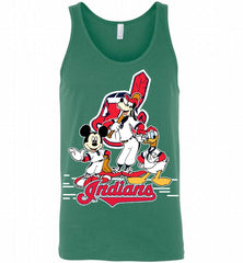 Mickey Goofy Donald Cleveland Indians Teams Tank - zezetee