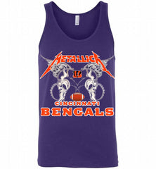 Metallica Cincinnati Bengals Logo Tank - zezetee