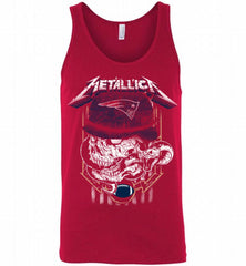 Metallica Skull Snake New England Patriots Tank - zezetee
