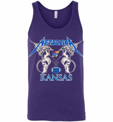Metallica Kansas Jayhawks Logo Tank - zezetee