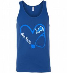 Detroit Lions Love Nurse One Pride Tank - zezetee
