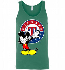 Disney Mickey Mouse Dabbing Texas Rangers Tank - zezetee