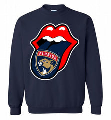 Florida Panthers  x The Rolling Stones Logo Crewneck Sweatshirt - zezetee