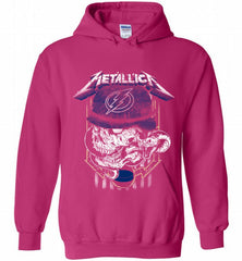 Metallica Skull Snake Tampa Bay Lightning Hoodie - zezetee