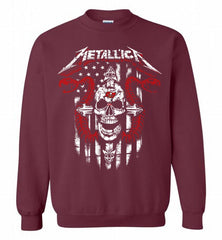 Metallica Tampa Bay Buccaneers Logo Crewneck Sweatshirt - zezetee