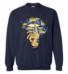 MLB Royals Lip Shut The Fuck Up Crewneck Sweatshirt - zezetee