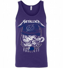 Metallica Skull Snake Tampa Bay Lightning Tank - zezetee