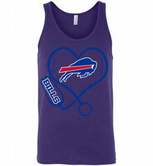 Nurse Heartbeat Buffalo Bills Tank - zezetee