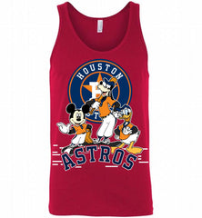 Mickey Goofy Donald Houston Astros Teams Tank - zezetee