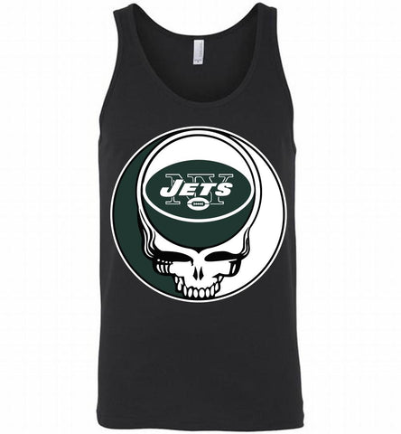 New York Jets Grateful Dead Logo Band Tank - zezetee