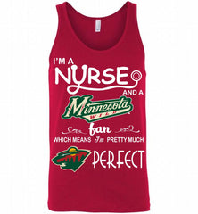 I'M A Nurse And A Minnesota Wild Fans Gift Tank - zezetee