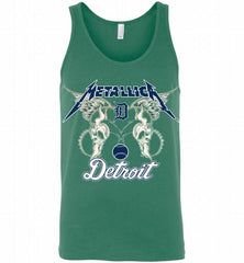 Metallica Detroit Tigers Logo Tank - zezetee