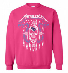 Metallica Snake Skull Tennessee Titans Logo Crewneck Sweatshirt - zezetee