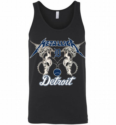 Metallica Detroit Tigers Logo Tank - zezetee