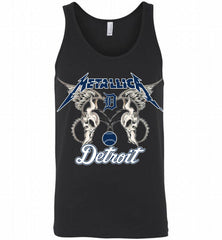 Metallica Detroit Tigers Logo Tank - zezetee