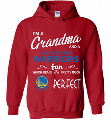 I'M A Grandma And A Golden State Warriors Fans Perfect Hoodie - zezetee