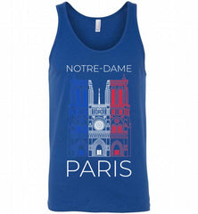 Notre Dame Paris French flag Tank - zezetee