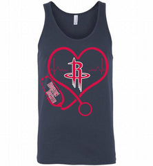 Nurse Heartbeat Love Houston Rockets Tank - zezetee